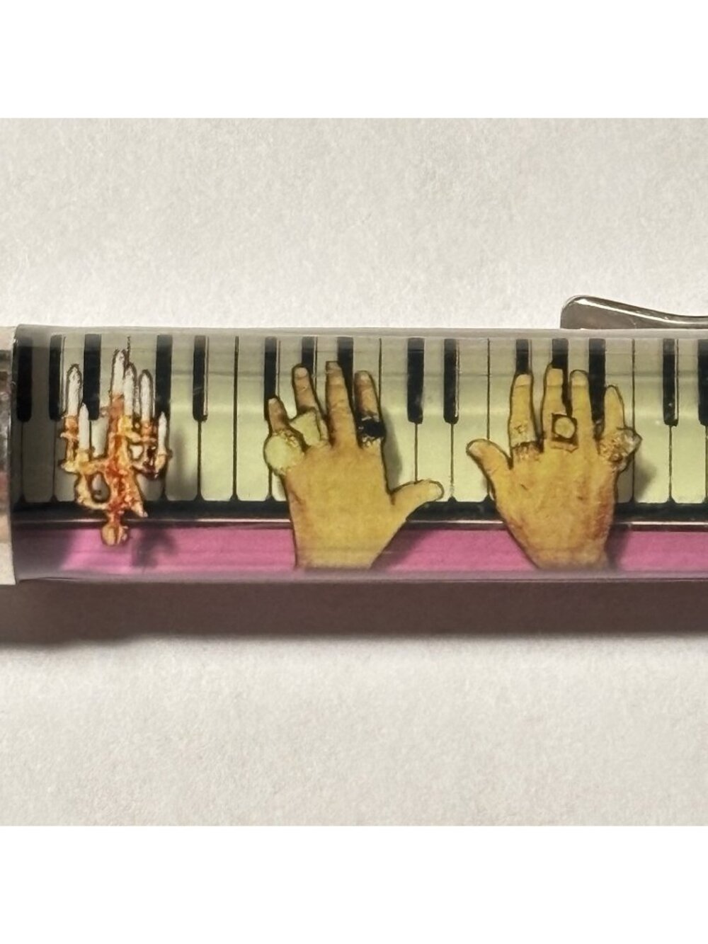 Liberace Museum Las Vegas Floaty Pen Hands Move on Piano Keys Candelabras Rings